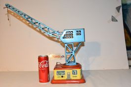ANTIKER NBN GROSSER DREHKRAN BLECH AUFZIEWERK `~ 50er JAHRE